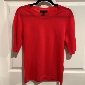 Banana Republic 100% Fine Merino Wool Short Sleeve Sweater EUC